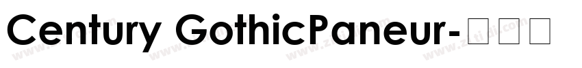 Century GothicPaneur字体转换